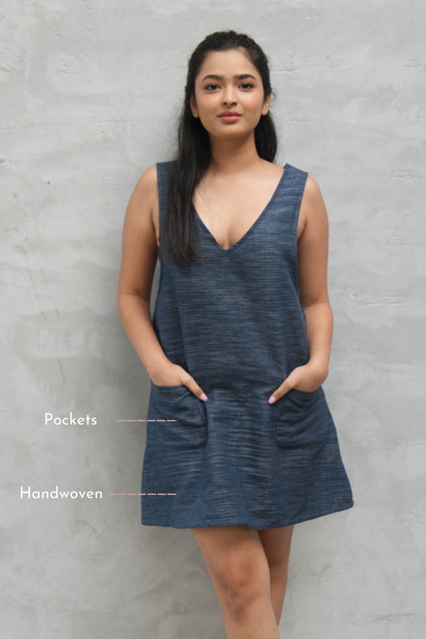 Denim Dungaree Dress