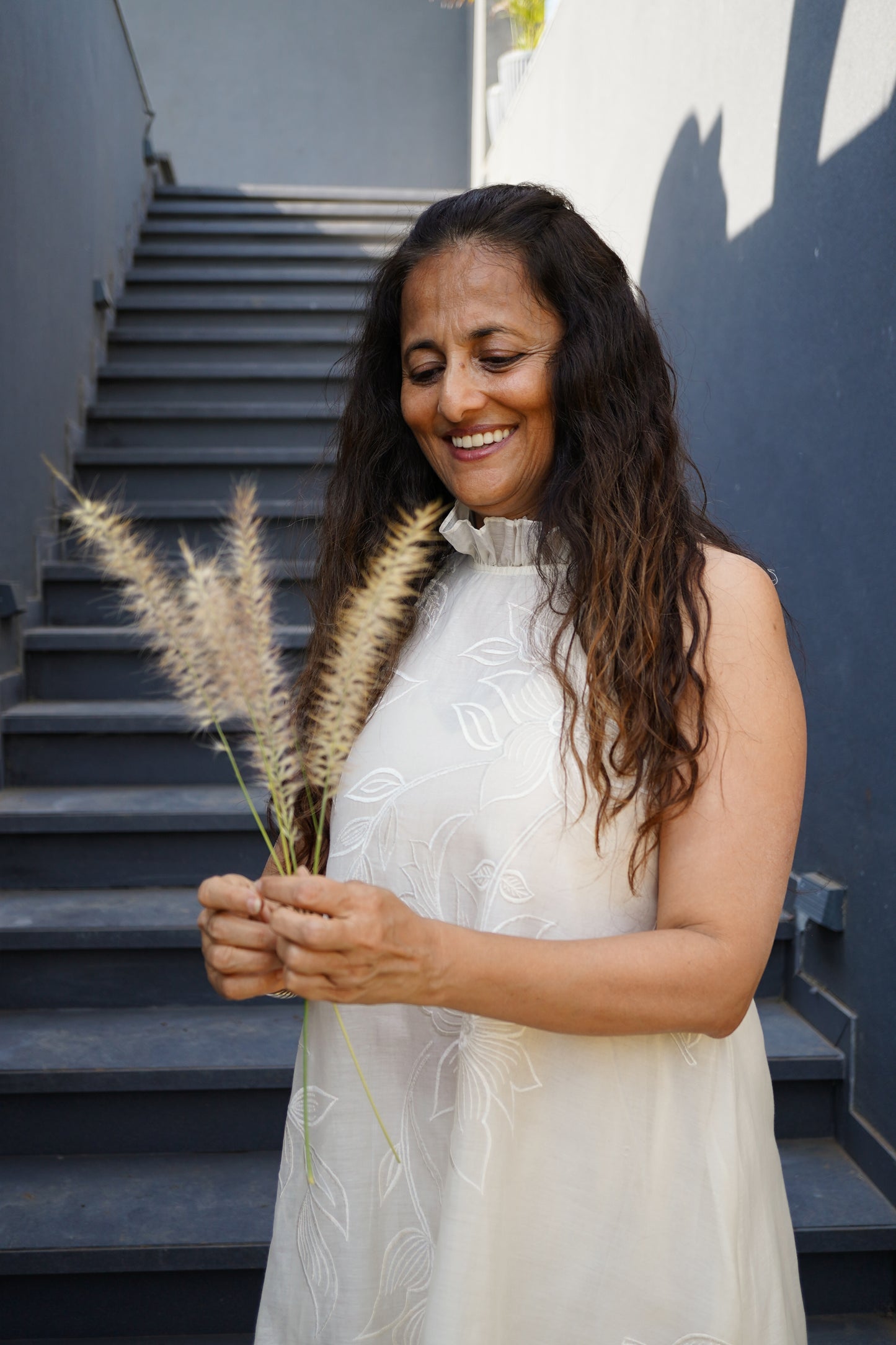 Chanderi Frill Dress