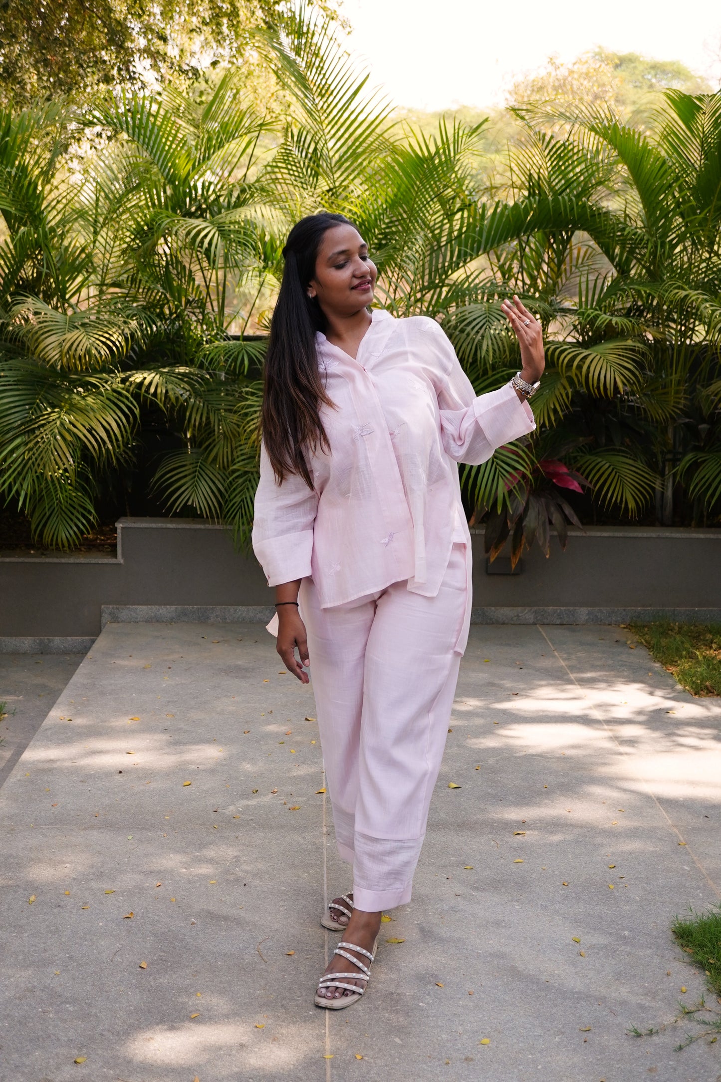 Chanderi Bird Co-ord Set