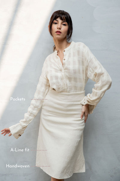 Canvas A-line Skirt