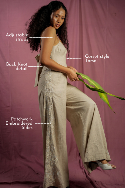 Hempathy Embroidered Jumpsuit
