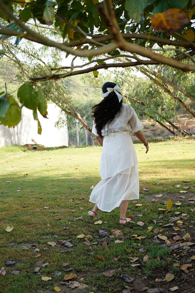 Chanderi Layered Skirt