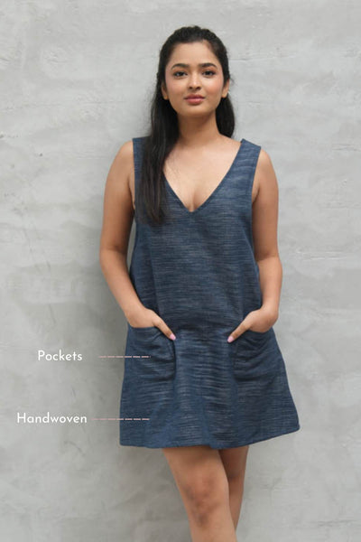 Denim Dungaree Dress