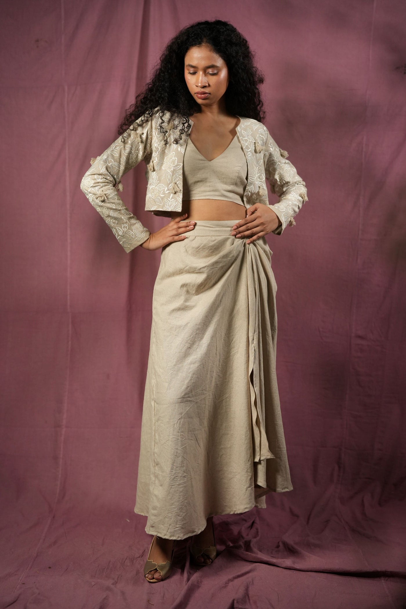 Hempathy Draped Skirt