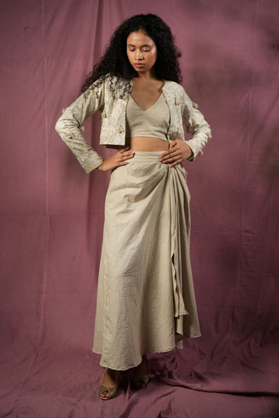 Hempathy Draped Skirt