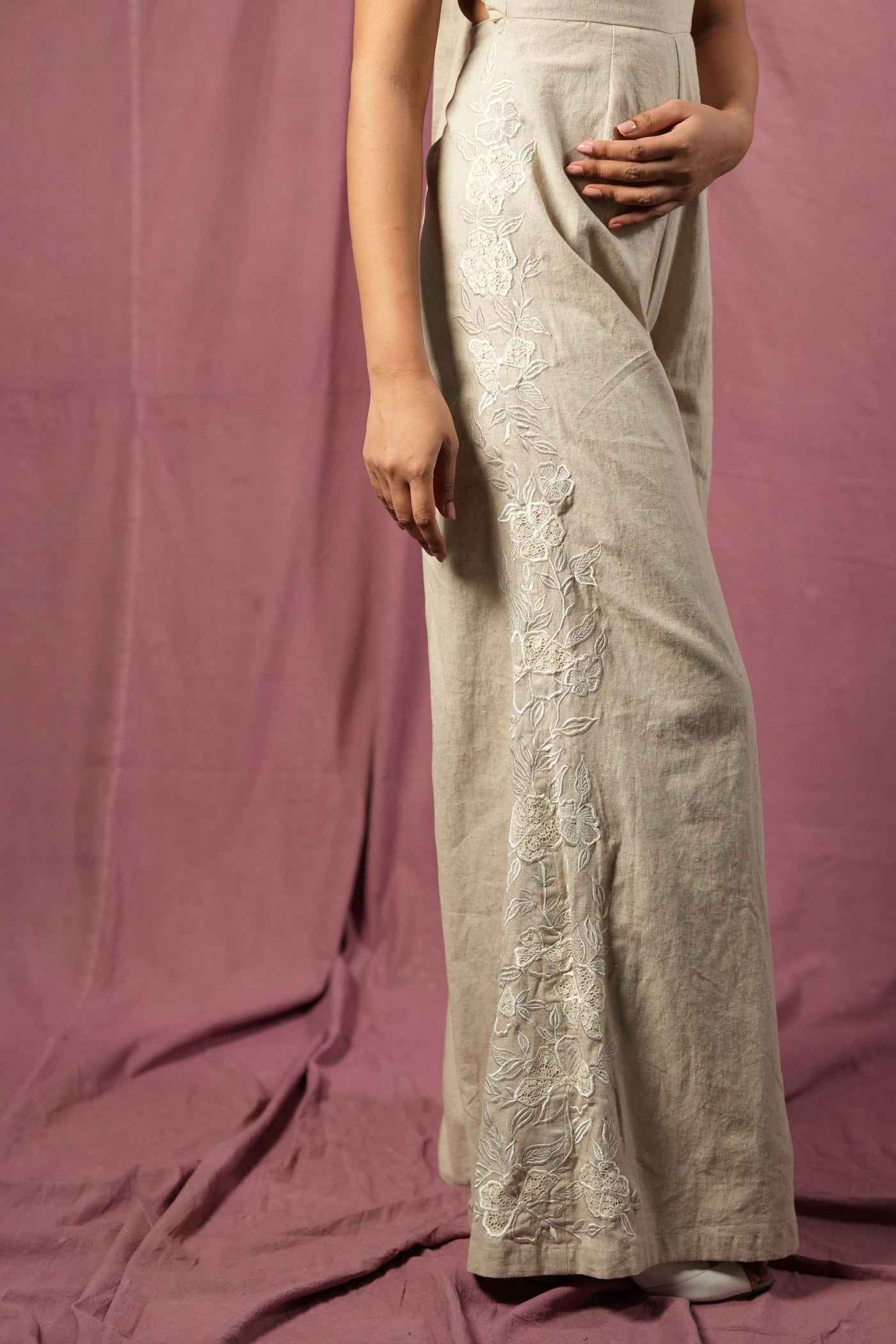 Hempathy Embroidered Jumpsuit