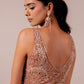 Floral Embroidered Rose Silk Cape Set