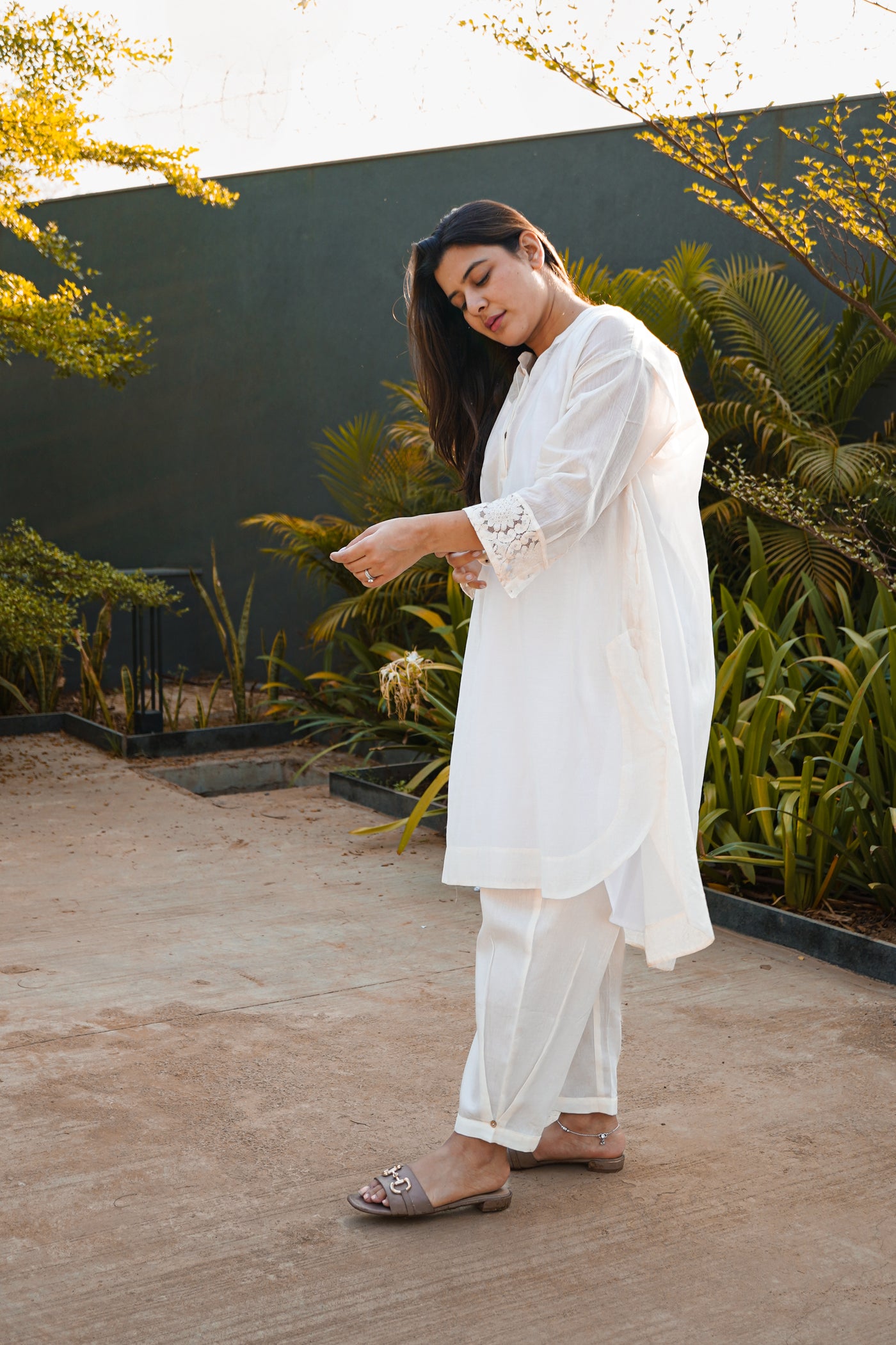 Chanderi Round Bottom Co-ord Set