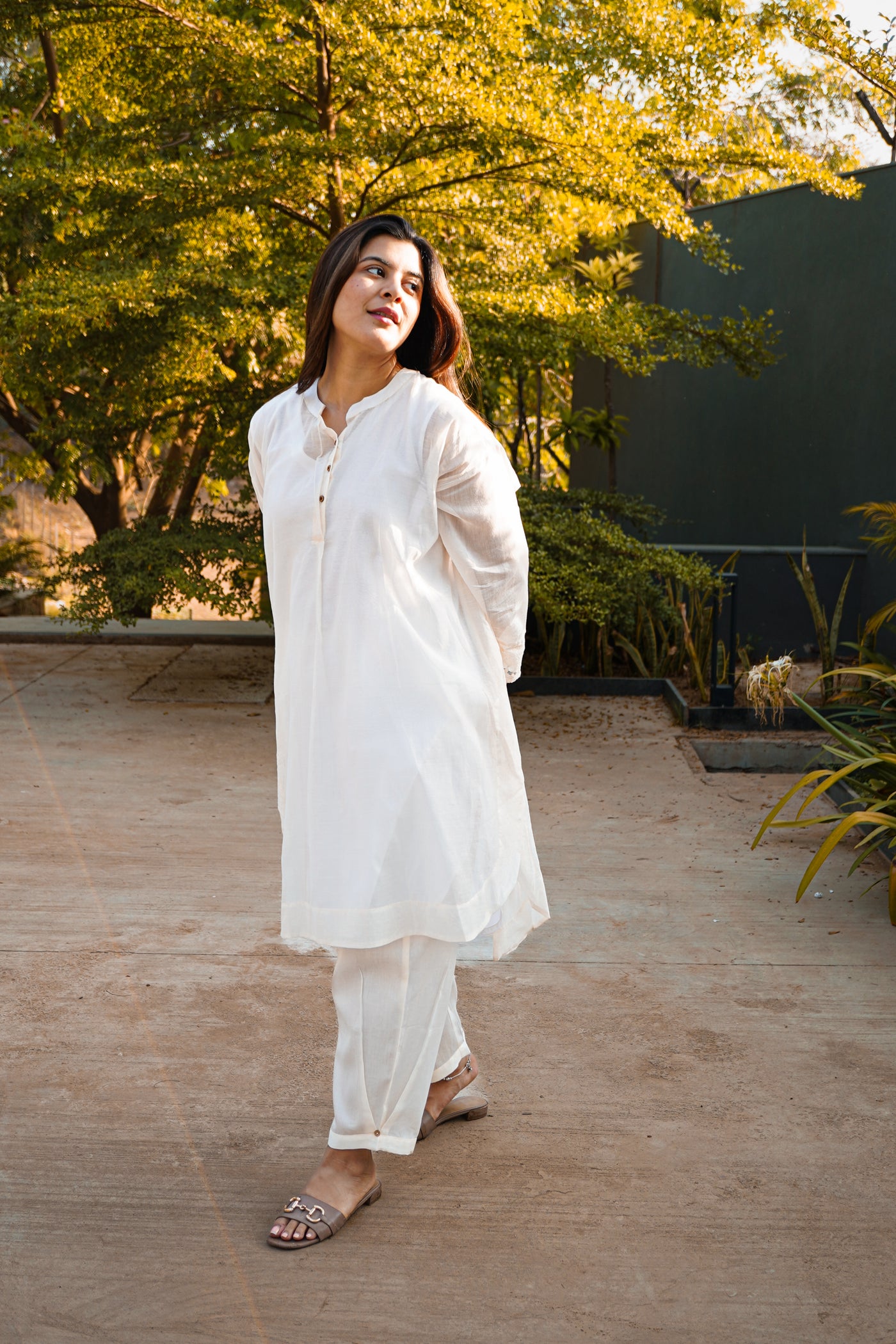 Chanderi Round Bottom Co-ord Set