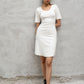 Ribbed Back Twist Dress