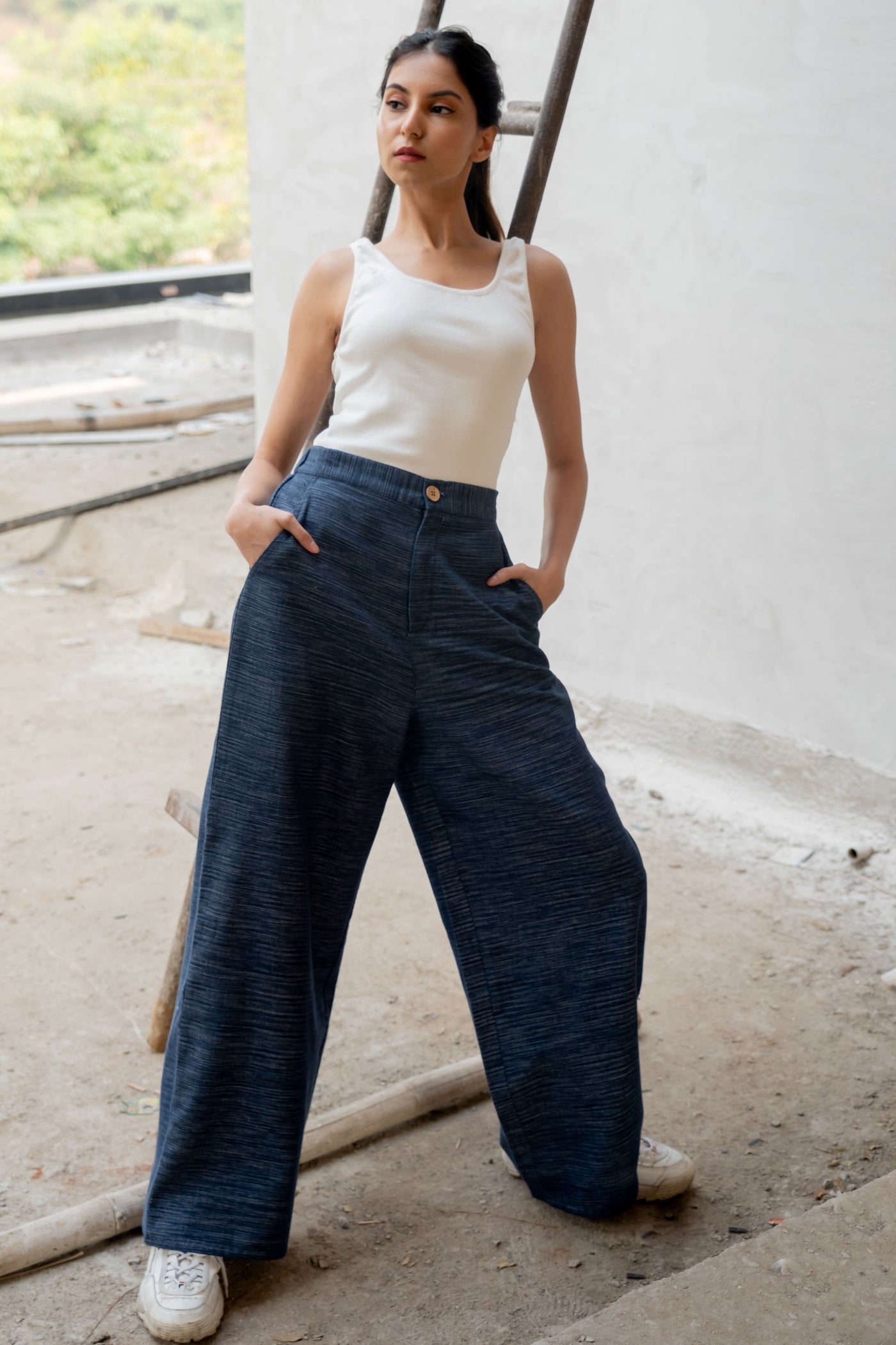 Denim Wide leg Pants