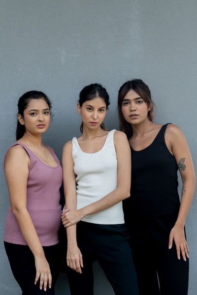 Ribbed Trio Tank Tops ( Set of 3 )