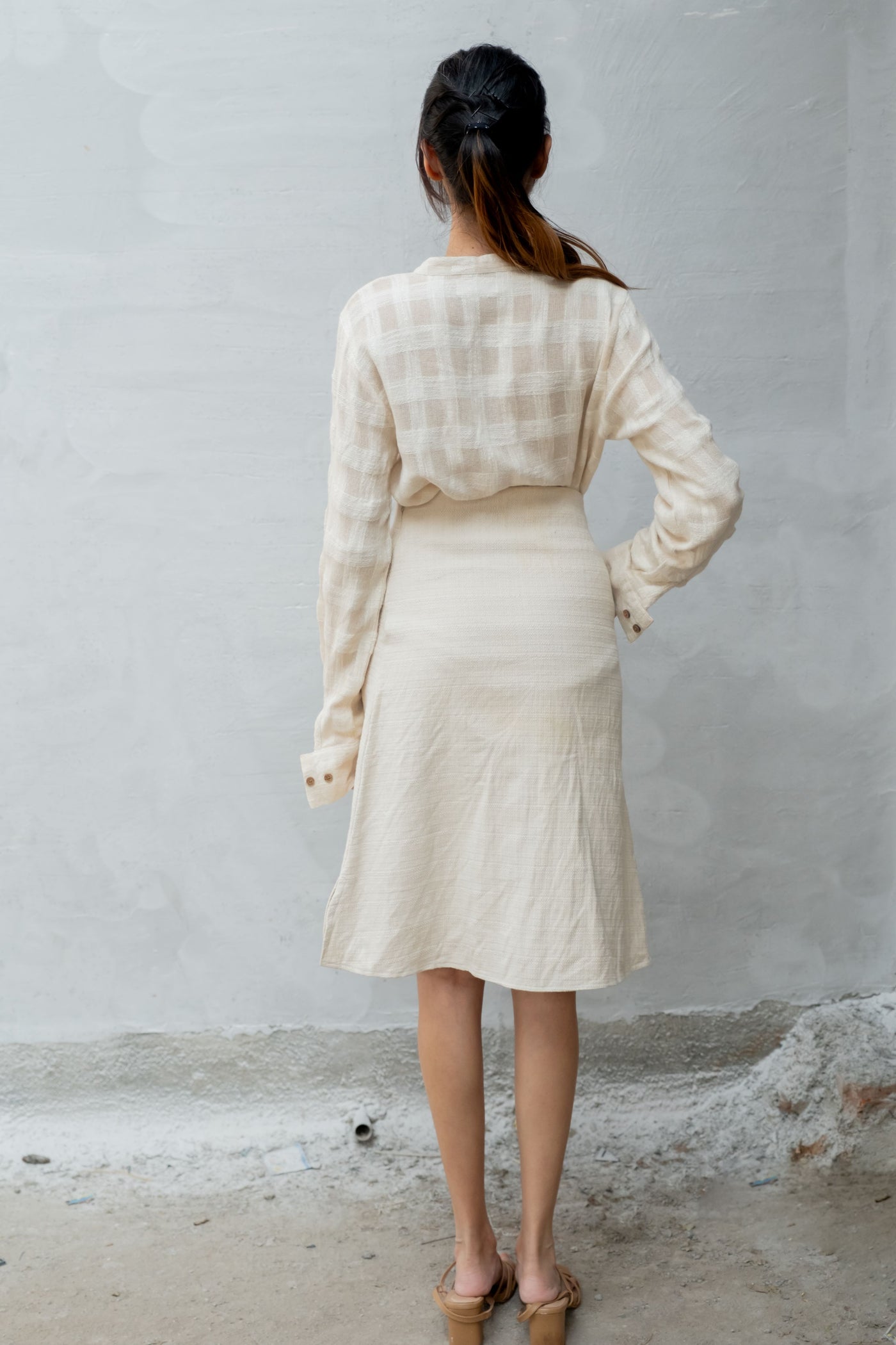 Canvas A-line Skirt