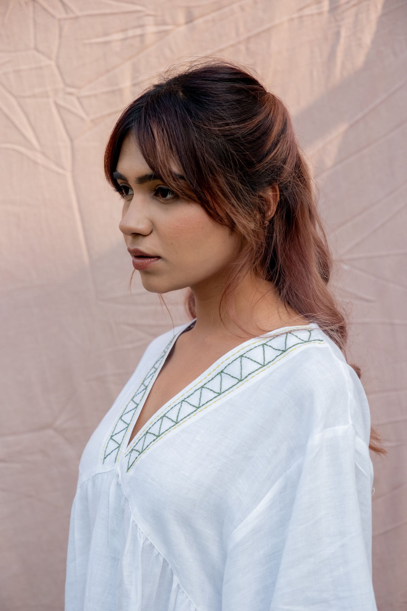 Lincell Short embroidered dress