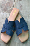 Upcycled Denim Sliders