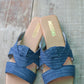 Upcycled Jeans Sliders