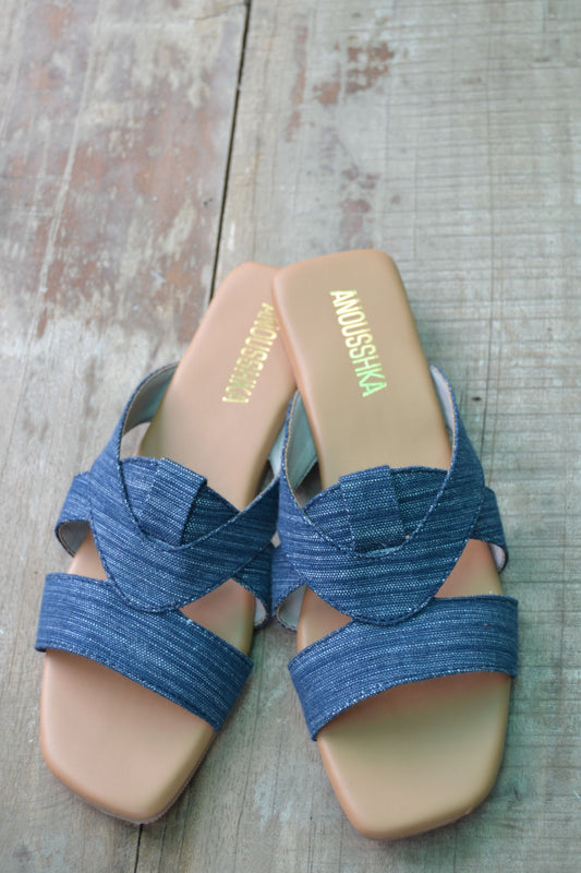 Upcycled Jeans Sliders