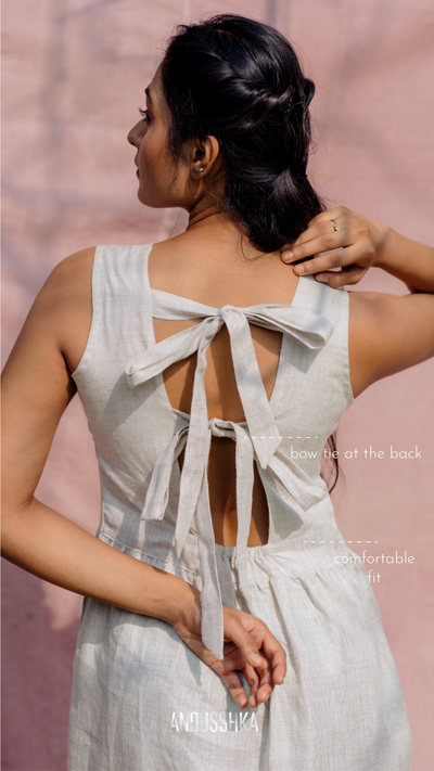 Hemp Back knot dress