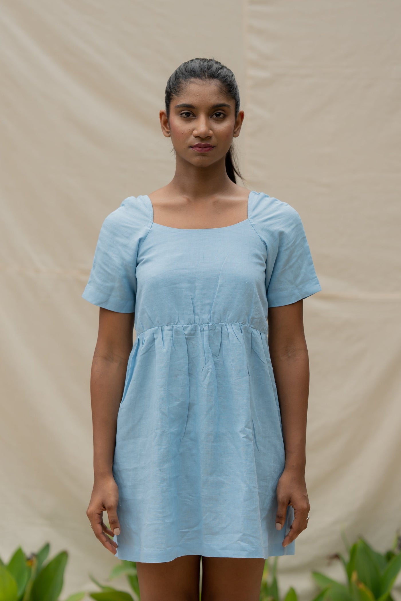 Lincell Casual Sundress-Blue Mist
