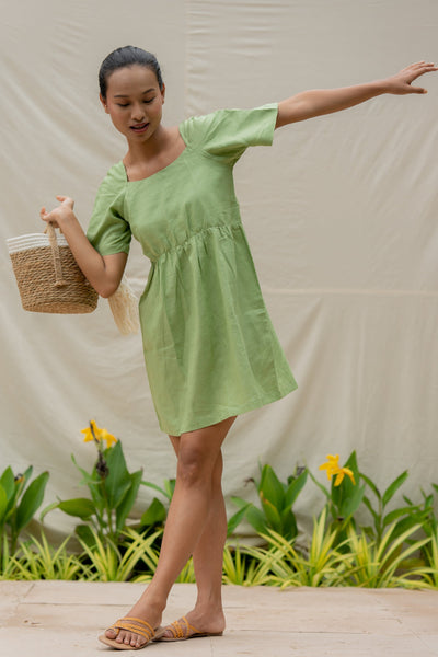 Lincell Casual Sundress-Moss Green