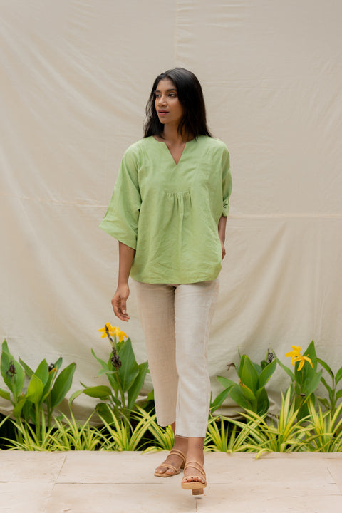 All Day Top- Moss Green
