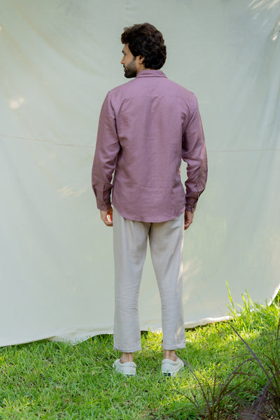 Regular menswear shirt- woodrose