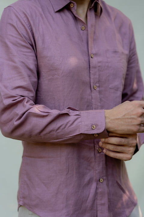 Regular menswear shirt- woodrose