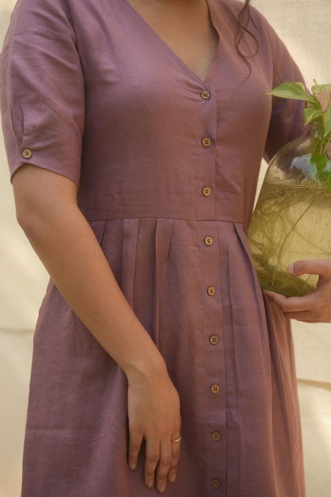 Lincell Semiformal long dress- Woodrose