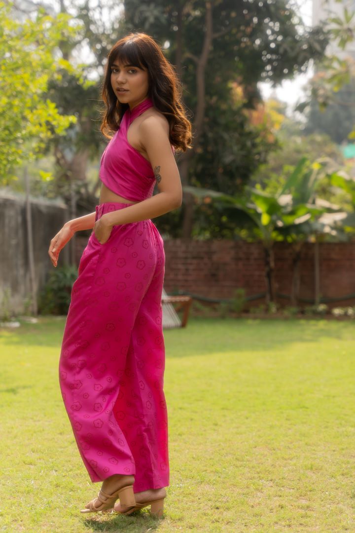 Tencel Floral Printed Party Joggers