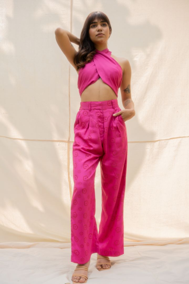 Tencel Floral Printed Party Joggers