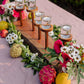 Flat teakwood candle stand