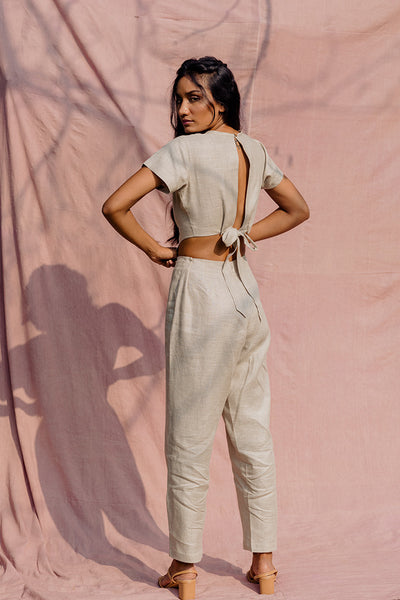 Hemp Cutout Jumpsuit