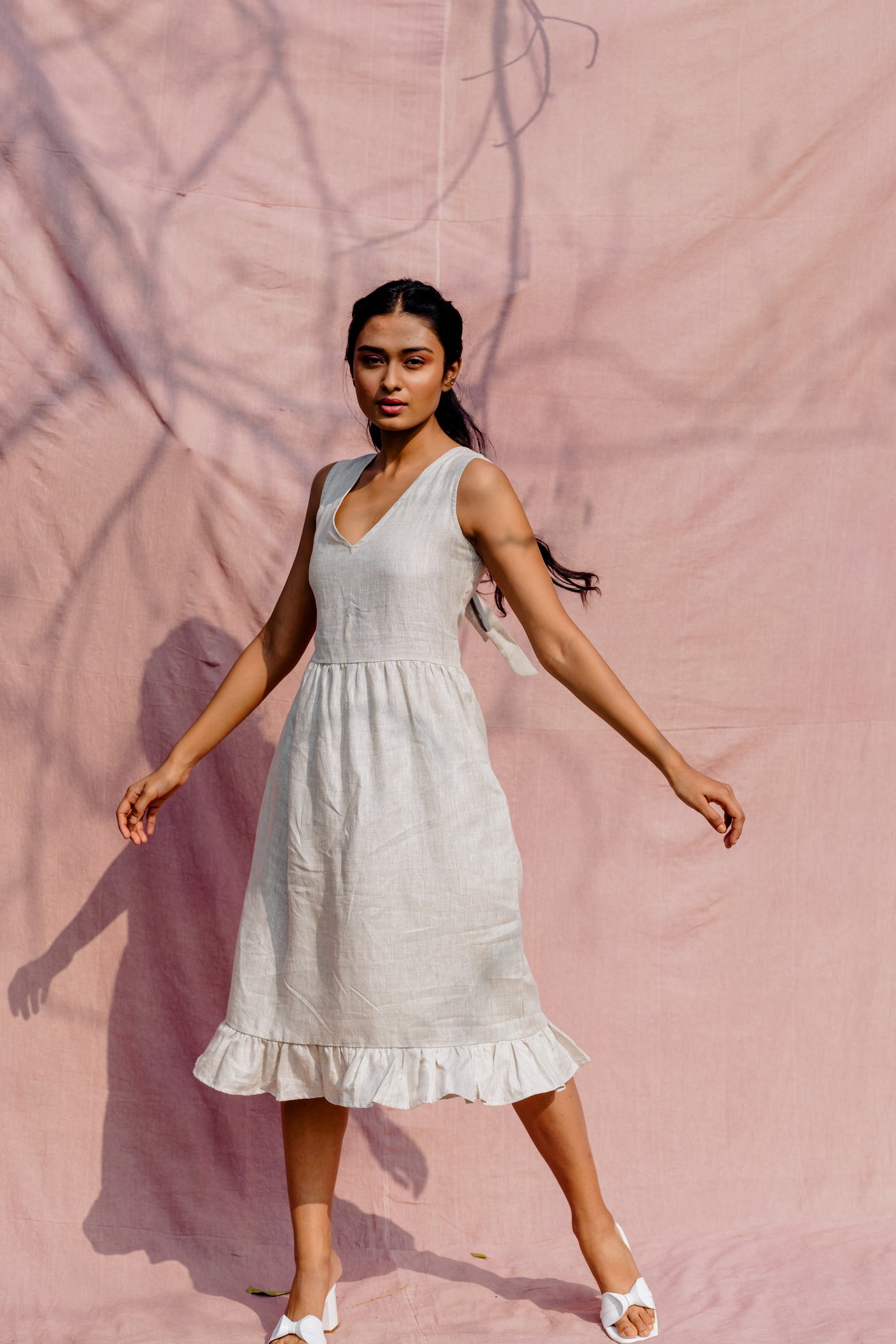 Hemp Back knot dress