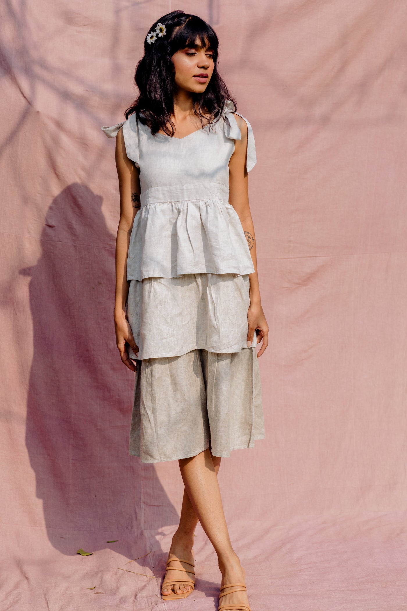 Hemp 3 tier dress