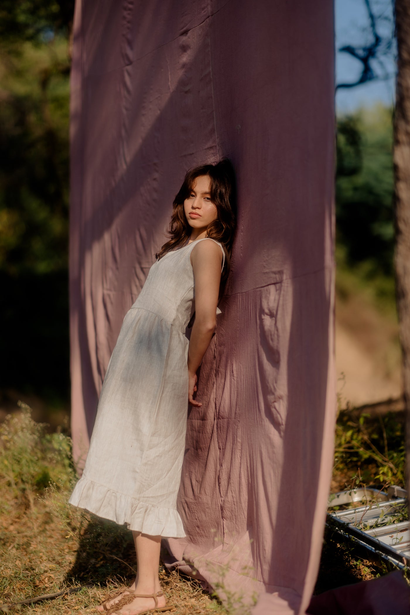 Hemp Back knot dress
