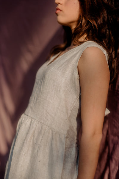 Hemp Back knot dress