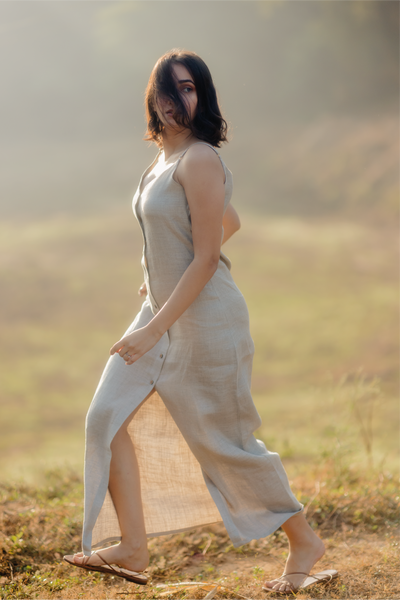 Hemp Long Slip Dress