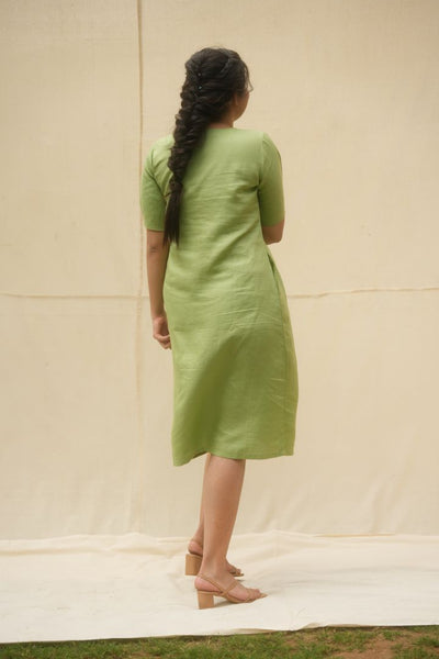 Lincell Semiformal long dress- Moss Green