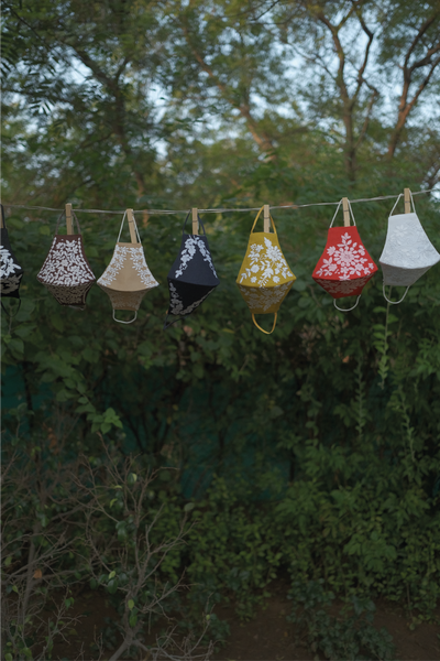 Chikankari masks