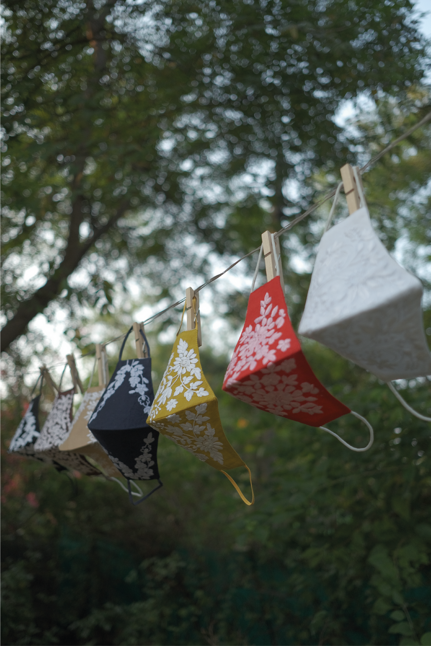 Chikankari masks