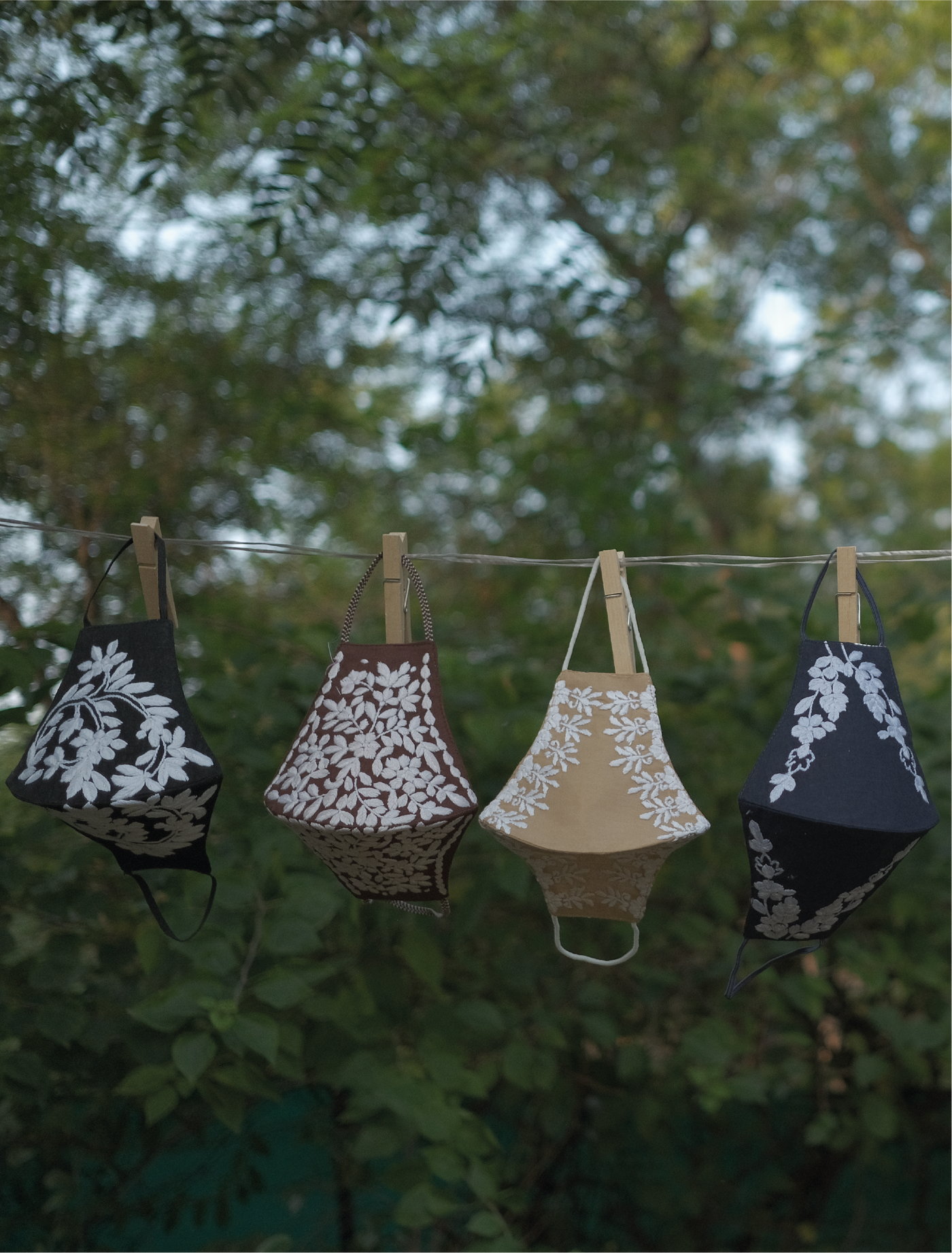 Chikankari masks