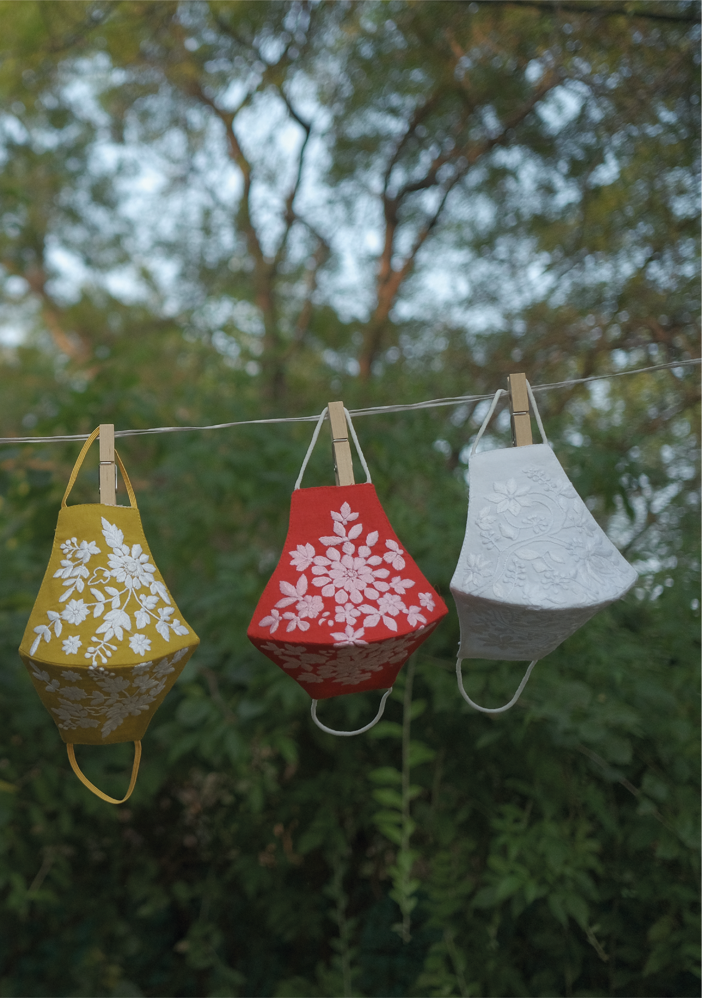 Chikankari masks